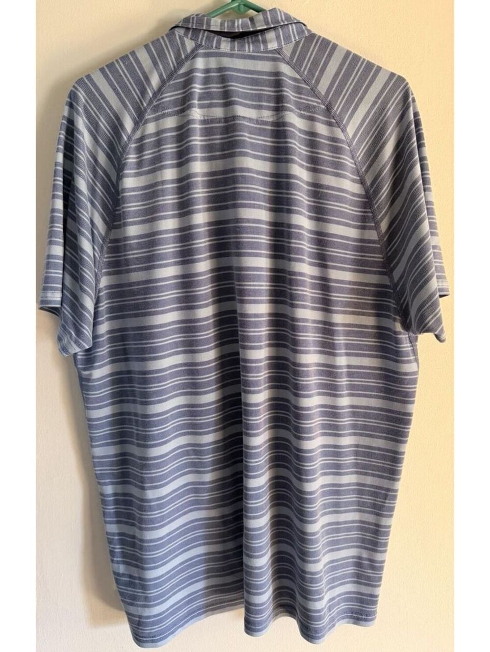2XL - Men - Rhone Blue Striped Polo Shirt - Picture 3 of 5